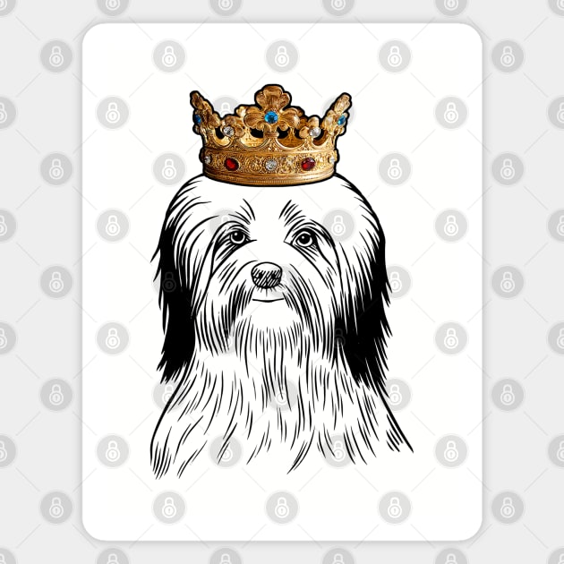 Havanese Dog King Queen Wearing Crown Magnet by millersye